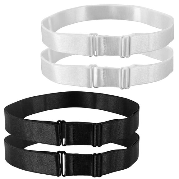 Toorise 4Pcs Crop Adjustable Band for Women Reusable Crop Tool 100cm Elastic Band Transform The Way You Style Your Tops Comfortable Flexible Crop Band for Tucking Shirts Women Tops