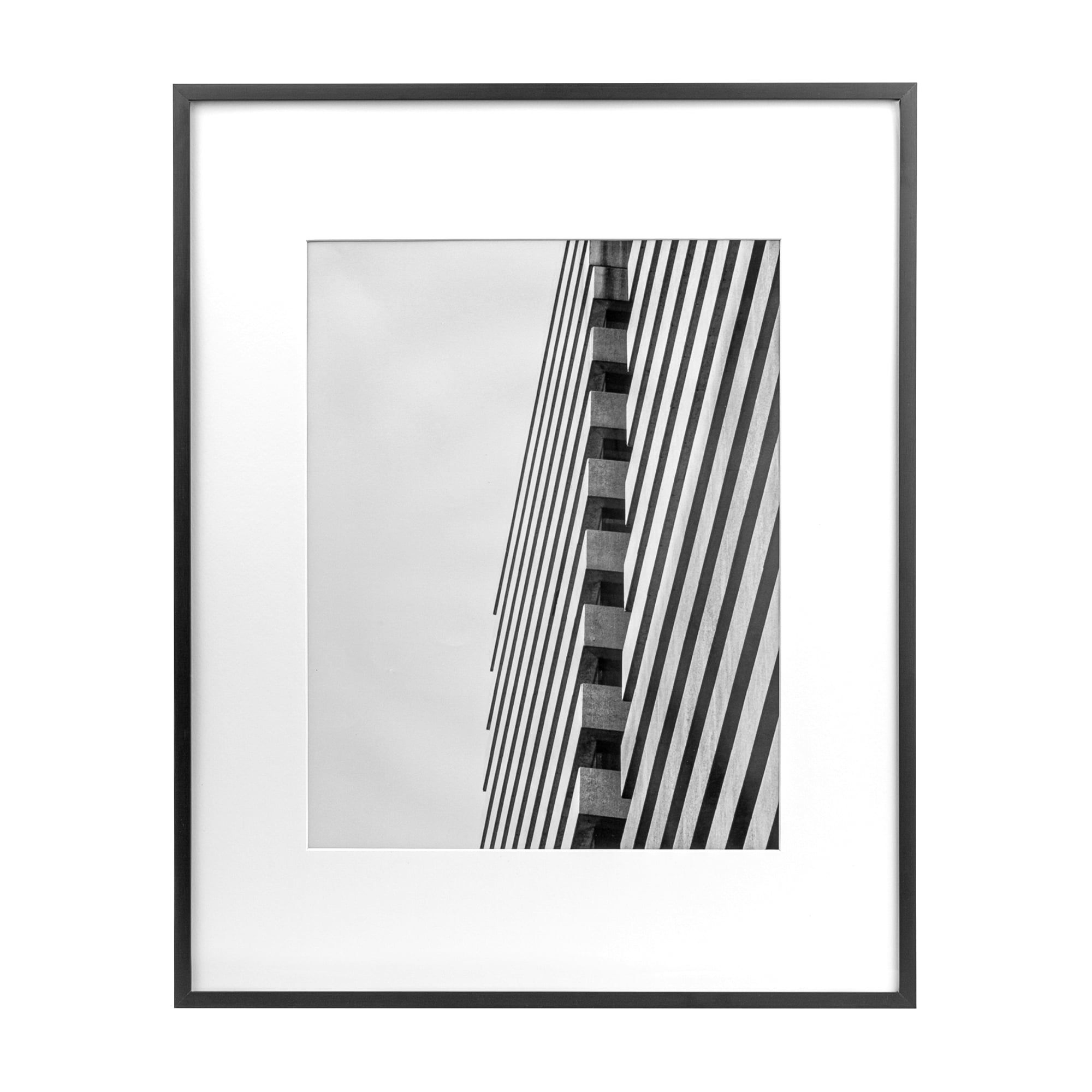 (2 pack) Better Homes & Gardens – 11x14 Picture Frame – Black Matted Gallery Wall Photo Frame