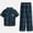 ULTGRN, variant on Boys Short Sleeve Point Collar Top and Pants Pajama Set, 2-Piece, Sizes XS-XXL