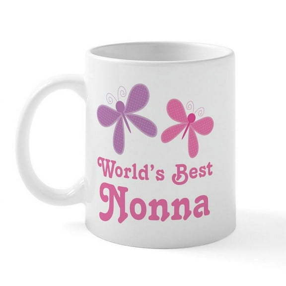 CafePress - Nonna (World's Best) Mug - 11 oz Ceramic Mug - Novelty Coffee Tea Cup