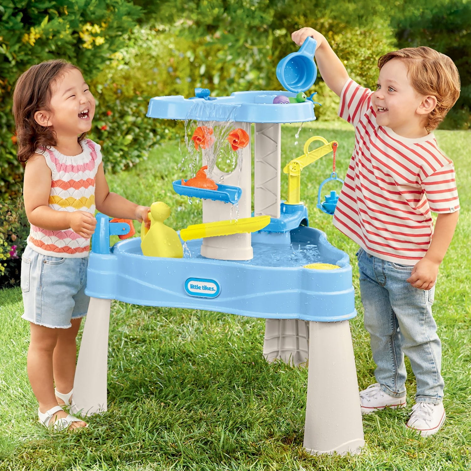 Little Tikes Build Splash Water Table with 25 Piece Accessories