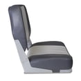 thumbnail image 2 of Leader Accessories New Low Back Folding Boat Seat, 2 of 6
