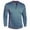 Sky Blue, variant on ZUKMRJPC Men's Crewneck Long Sleeve T-Shirts Casual Half Button Down Solid Color Shirt Fall Lightweight Comfy Knit Cotton Pullover Tees Tops