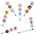 thumbnail image 3 of Miangastore 1 Set of 6 Pcs Plastic Traffic Signs Kids Model Traffic Road Sign Playthings, 3 of 8