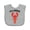 AC-Heather Grey, variant on Inktastic Lobster Funny Im a Keepah Boys or Girls Baby Bib