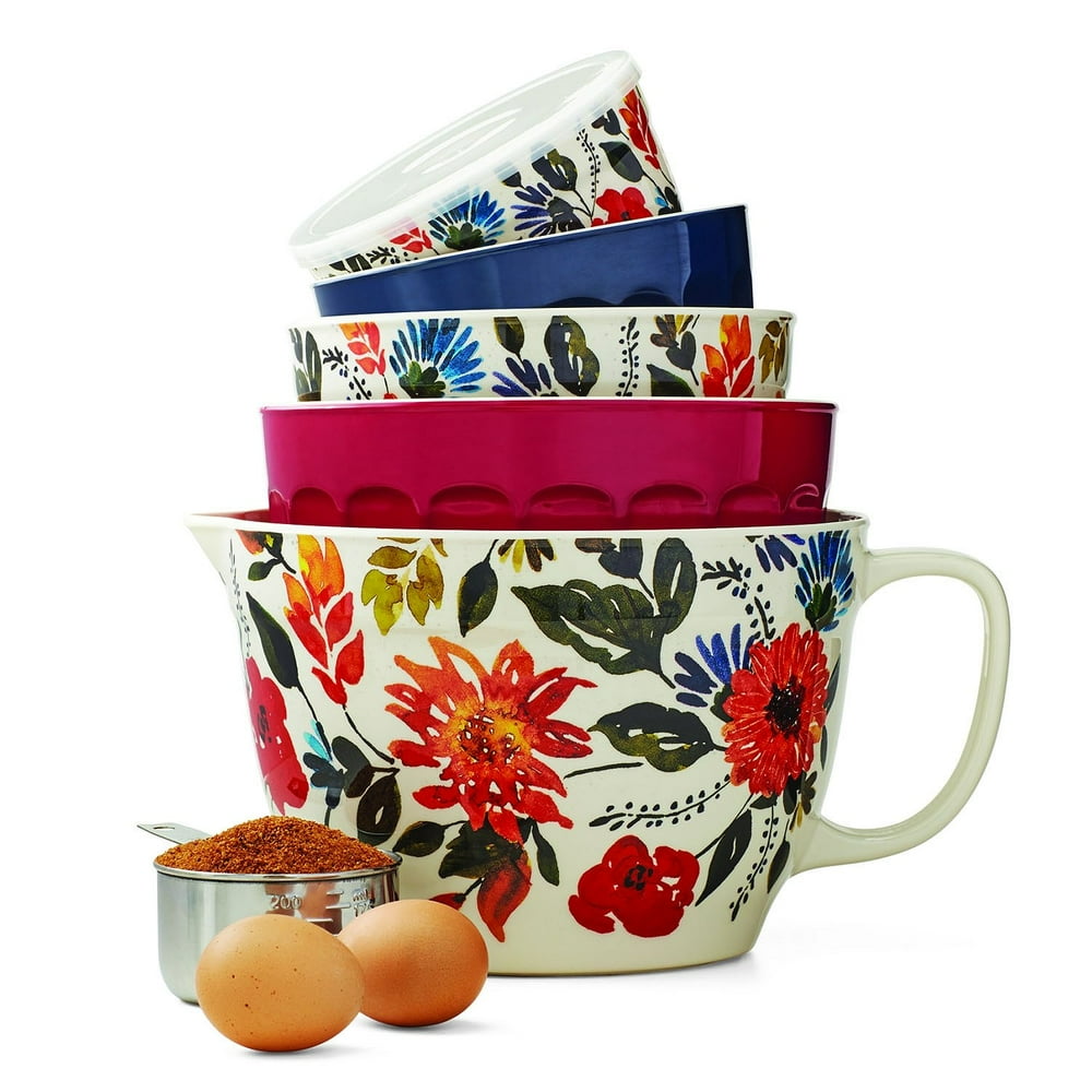 Melamine 10Piece Nesting Bowl Set with Lids