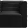 thumbnail image 6 of Meridian Furniture Quincy Black Velvet Modular Sectional, 6 of 13