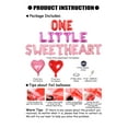 thumbnail image 7 of One Little Sweetheart Valentine’s Day Theme Party Decorations, Foil Balloon Set for Valentine’s First Birthday Party Supplies, Sweet Heart Balloon Kits for Valentines One-Year Anniversary, 7 of 7