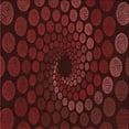 thumbnail image 1 of Ahgly Company Tapis d'Intérieur Lavable en Machine Carré Rouge Safran, 4 Pieds Carré, 1 of 7