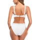 thumbnail image 2 of Conjunto de Bikini de Dos Piezas con cordón Medio Delantero y Tirantes para Mujer Blanco-1 G Blanco-1 G Xishao ropa, 2 of 2