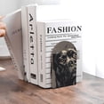 thumbnail image 6 of Sikiie Vintage Dog Illustration Bookends 1 Pair, Wood Bookends for Shelves, Book Ends for Shelves, Book Shelf Holder for Home Office, 6 of 7