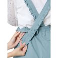 thumbnail image 5 of INSPIRE CHIC Women's Casual Strap Cotton Relax Summer Overall with Belt Blue S, 5 of 5