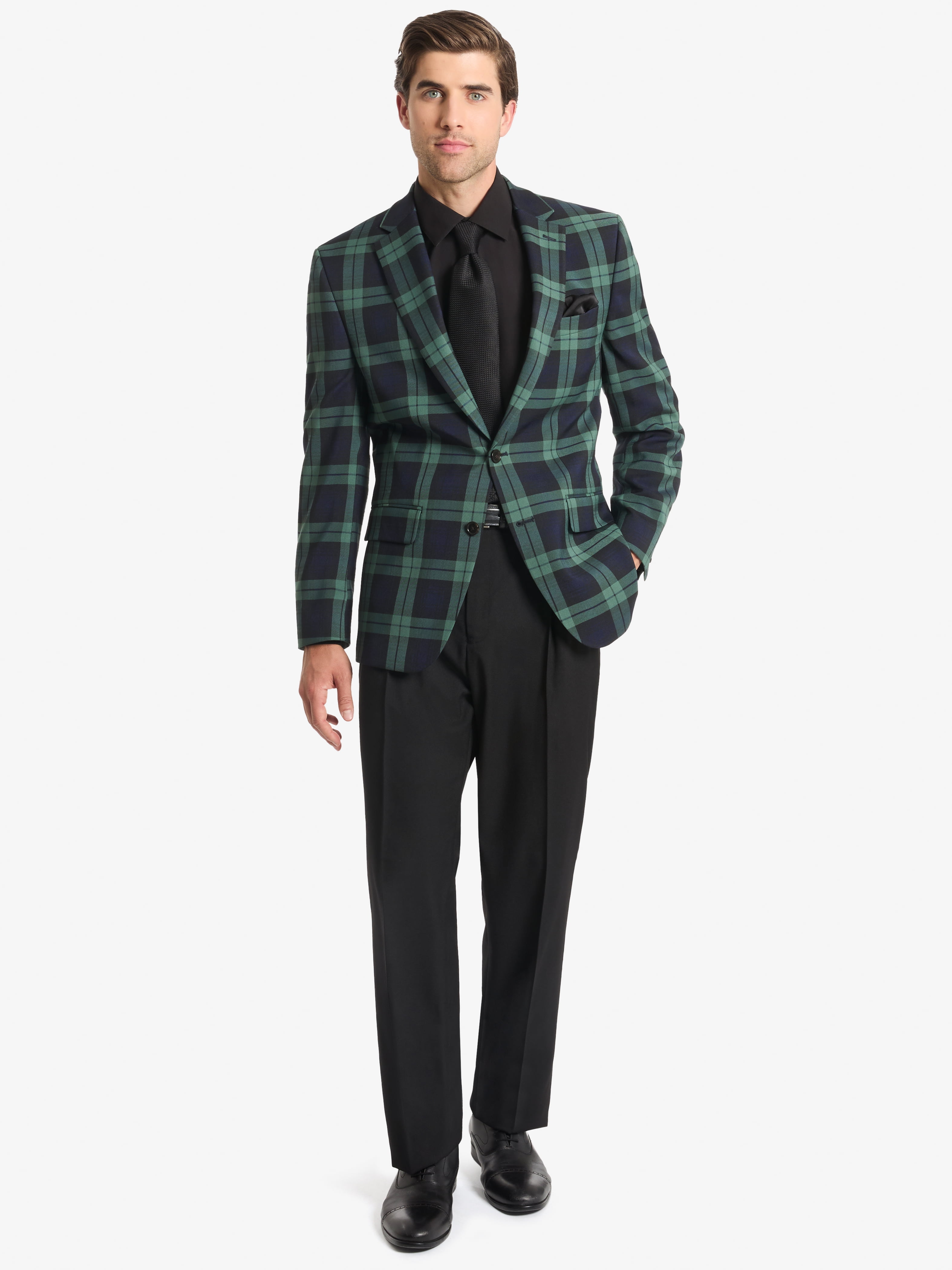 Chaps Men's Holiday Blackwatch Blazer, Sizes 40R-52R