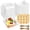 white, variant on Pack of 20 small deli containers with transparent lids. Portable paper dessert boxes, baking boxes, 5-inch disposable food containers, suitable for cookies, cupcakes, sliced cakes, strawberries,