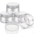 thumbnail image 1 of Frascos de plástico Patelai redondos transparentes de 60 ml (paquete de 4), 1 of 7