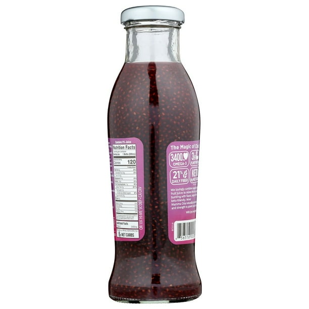 Mamma Chia Organic Blackberry Hibiscus Vitality Beverage, 10 Ounce -- 12 per Case.