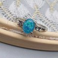 thumbnail image 4 of Women Ring Exquisite Oval Opal Rhinestone Knuckle Ring Finger Decoration, 4 of 8