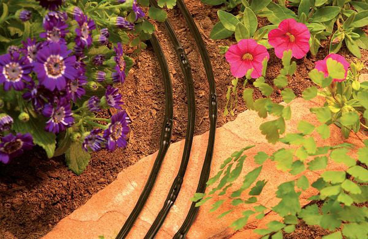 Orbit 1/4" x 60' Drilled Hole Soaker Tubing for Drip Irrigation, Dripper - 61073