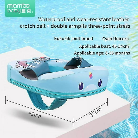 Mambobaby Baby Float Lying Swimming Rings Infant Waist Swim Ring Toddler Swim Trainer Non-inflatable Buoy Pool Accessories Toys