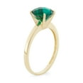 thumbnail image 2 of 10k gold round gemstone ring, 2 of 2