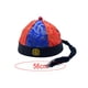 thumbnail image 5 of Sombrero oriental chino Yinane Tocado cómodo emperador satén fiesta temática Teatro Rojo Azul 56cm, 5 of 8