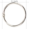 thumbnail image 2 of 3Inch (12 Pack) Loose Leaf Binder Rings, Nickel Plated Steel Binder Rings, Keychain Key Rings, Metal Book Rings, Silver, For School, Home, Or Office, 2 of 6