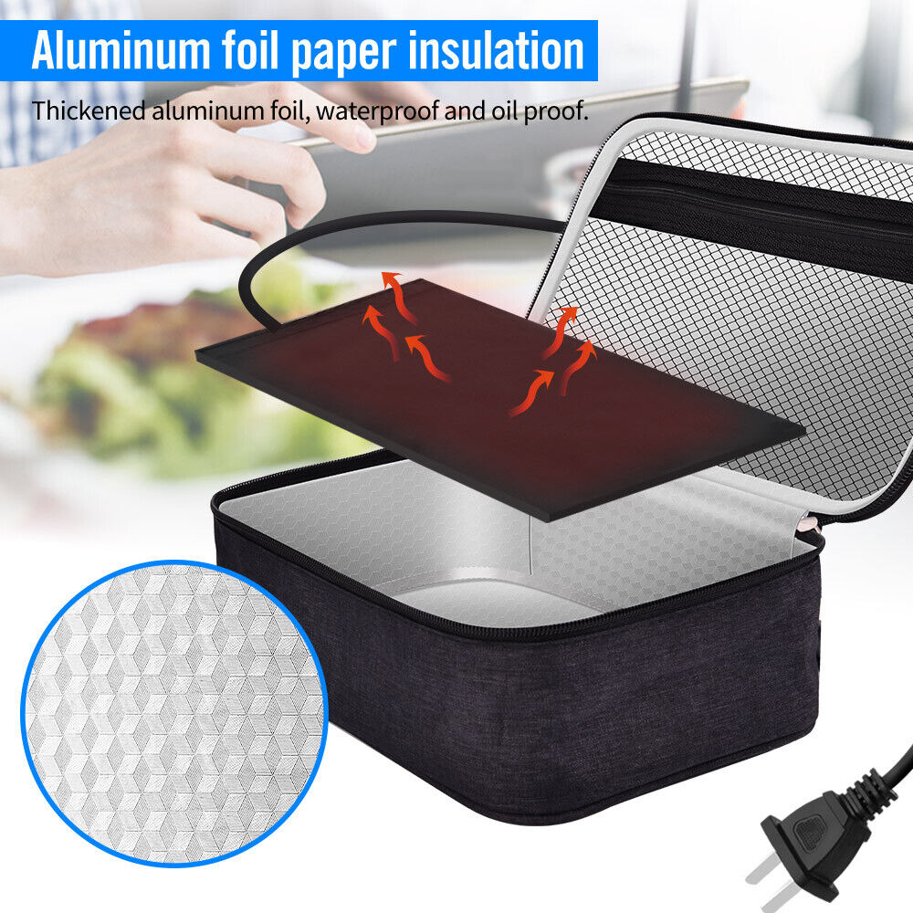YouLoveIt Portable Oven Portable Food Warmer Personal Portable Oven Mini Electric Heated Lunch Box for Car/Truck/Home