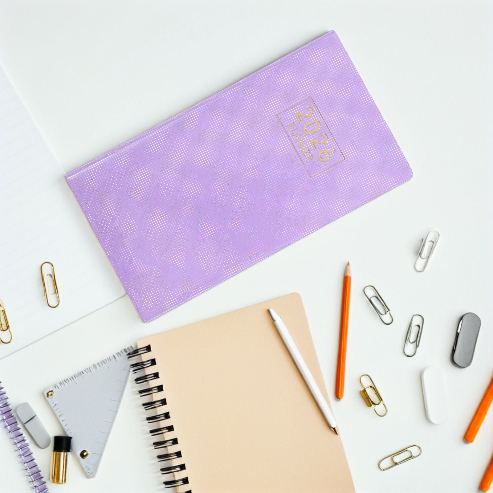 WRITWAA 2026 Daily Planner Compact with Faux Cover, Ideal for Office, School, and Personal Time Management