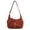 Orange, variant on Women Large Capacity Crossbody Bag Adjustable Strap Versatile Bag with Zipper for Travel Work Daily Use