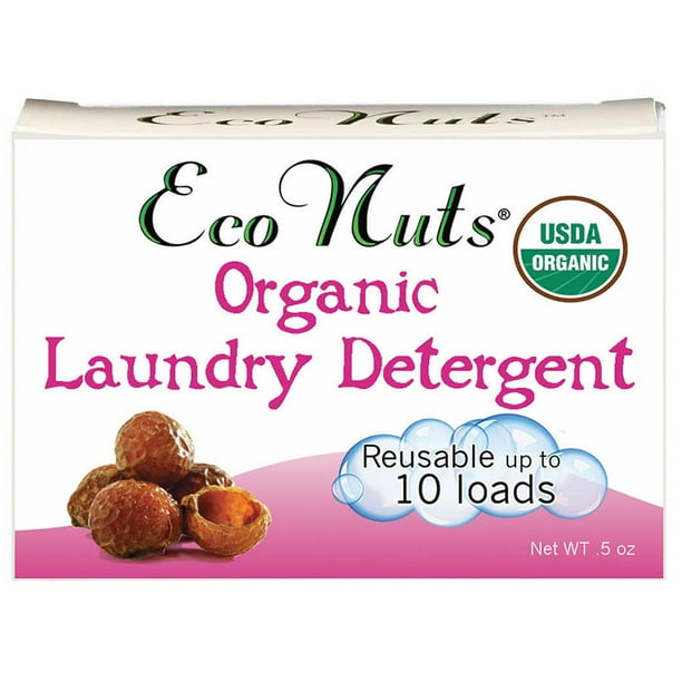 Eco Nuts Laundry Organic Soap Nuts 0.5 Oz Trial Size, 10 Loads, Laundry