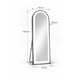 thumbnail image 5 of Espejo De Piso Cuerpo Completo De Pared Arqueado con Luz Led de 3 Tonos Decorativo con Soporte y Marco para Dormitorio Sala Comedor o Cuarto de 143cm, 5 of 5