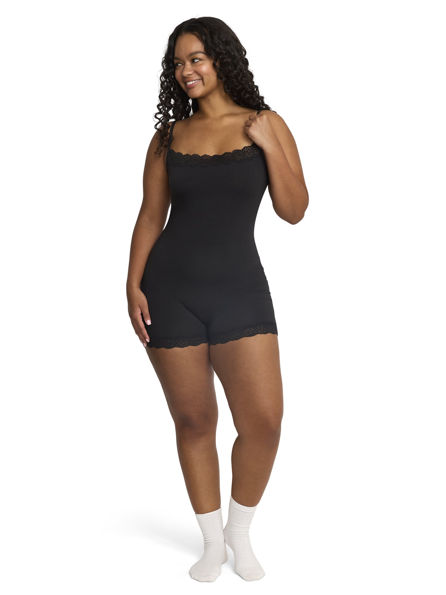 Mills by Millie Bobby Brown Women's Lacy Cotton Romper, Sizes XS-XXXL