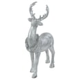 thumbnail image 5 of Northlight Standing Glitter Reindeer Decoration - 10.75" - Silver, 5 of 5