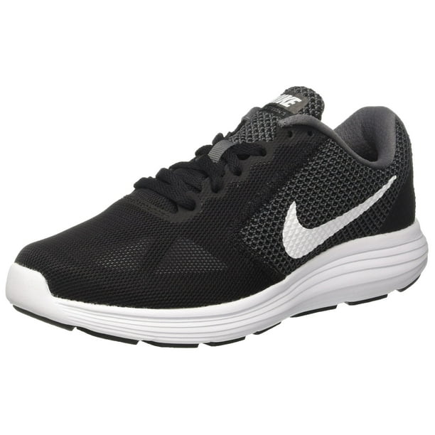 Nike - nike women's revolution 3 running shoe, dark grey/white/black ...