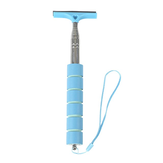 Limpiaparabrisas universal telescópico para espejo retrovisor de coche. Azul
