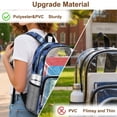thumbnail image 5 of FKELYI Blue Shark Print 17 Inch Clear Backpack for Kids Schoolbag Large Capacity Bookbag Transprent Backpacks for Teens Student Casual Daypack, 5 of 7