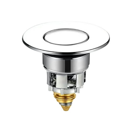 

Qepwscx Universal Wash Basin Core Bounce -Filter Up Bathroom Sink Plug Filter Press Type Copper Sewer Fittings Drain Stopper Clearance