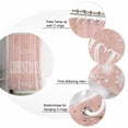 thumbnail image 6 of Merry Christmas, Bathroom Curtain 72 Inch Shower Curtain with Hooks, Blush Pink Gold Winter Snowflake Waterproof Polyester Bath Curtain Washable Bathtub Curtain 72''x 72'', 6 of 6