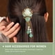 thumbnail image 5 of Pinzas para el cabello con flores de vidrio, horquillas con borlas, pasador vintage, accesorio chino para el cabello, 5 of 8
