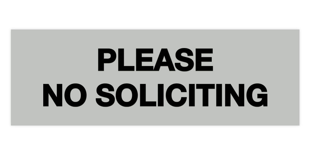 WaaHome No Soliciting Sign for House Business Door Please Leave Deliveries and Packages at The Door Signs 6x8 