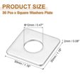 thumbnail image 2 of M12x30x2mm Square Washers, 36pcs Square Plate Washers Square Strut Washer Bearing Plate 304 Stainless Steel Flat Pad Spacer Hardware Fastener Nut Bolt Gasket, 2 of 6