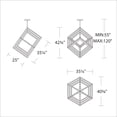 thumbnail image 5 of WAC Lighting Atlas 41" LED 3500K Aluminum Articulating Chandelier in Black, 5 of 5