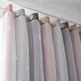 thumbnail image 7 of Star Curtains Stars Blackout Curtains for Kids Girls Bedroom Living Room Colorful Double Layer Star Window Curtains, 1 Panel (53, 7 of 7