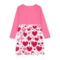 thumbnail image 4 of THDHVS Dresses for Girls,Valentines Day Print Long Sleeve Dress with Round Neck for Girls Casual Wear and Holiday,Girls Long Sleeve Dress Pink, 4 of 4