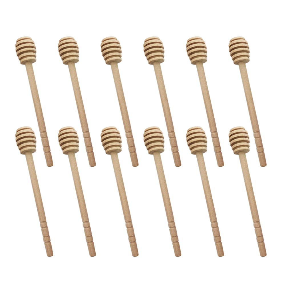 Aazon.co: Wooden Honey Dipper Stick, Honey Cob Wand Stirrers For Tea - View #8
