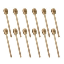 WHAMVOX 12Pcs Wooden Honey Dippers Sticks for Honey Pot and Party Favors