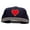 Grey Navy, variant on Red Heart Patched Wool Blend Pro Style 2 Tone Snapback - Black Grey OSFM