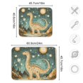 thumbnail image 5 of Yayeee Dish Drying Mat for Kitchen Counter Ultra Absorbent Easy Clean Pad 18x16", Dinosaur with Stars, 5 of 7