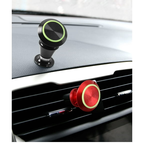 LBC 2-in-1 360 Magnetic Car one Touch Cell Phone Dash Mount Stand and Air Vent One Step Mounting Magnetic Car Phone Holder for Car/Home/Office (Black)