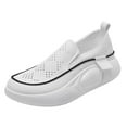 thumbnail image 4 of Zapatillas de deporte Damas Niñas Antideslizantes Mujeres Zapatos casuales para caminar Blanco, 4 of 8